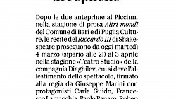 Foto dello spettacolo Riccardo III